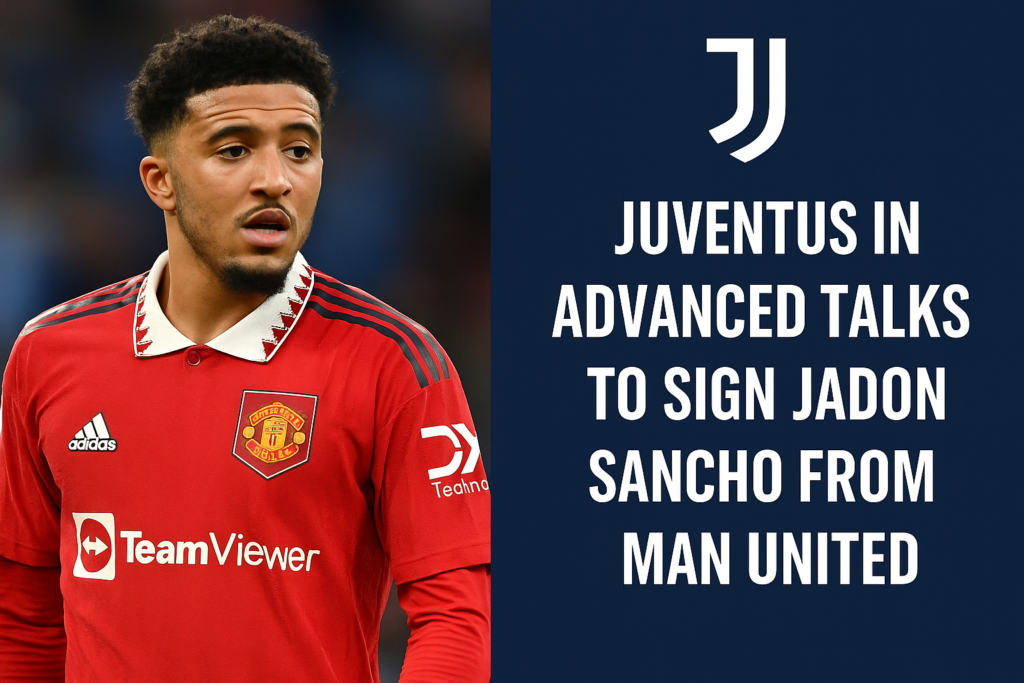 Jadon Sancho in transfer talks with Juventus, potential move from Manchester United — digital sports news image.