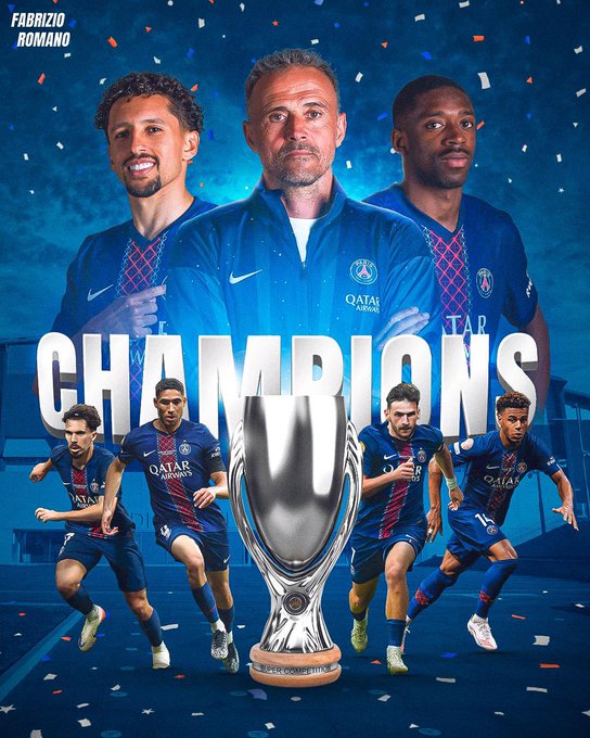 Paris Saint-Germain win UEFA Super Cup against Tottenham!
