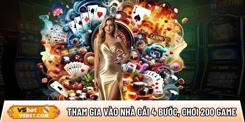 Vsbet online betting platform interface featuring sports betting and casino entertainment options
