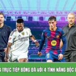 Tructiepbongda.fans interface displaying live football schedules and streaming links