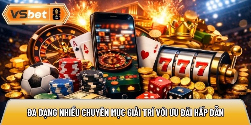 Vsbet platform interface featuring gaming categories, account features, and user navigation tools