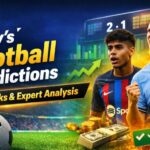 Football analyst reviewing statistics for today's banker of the day football predictions.